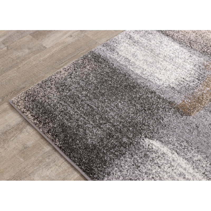 The Twillery Co.® Menoher Abstract Gray/Brown Area Rug & Reviews Wayfair